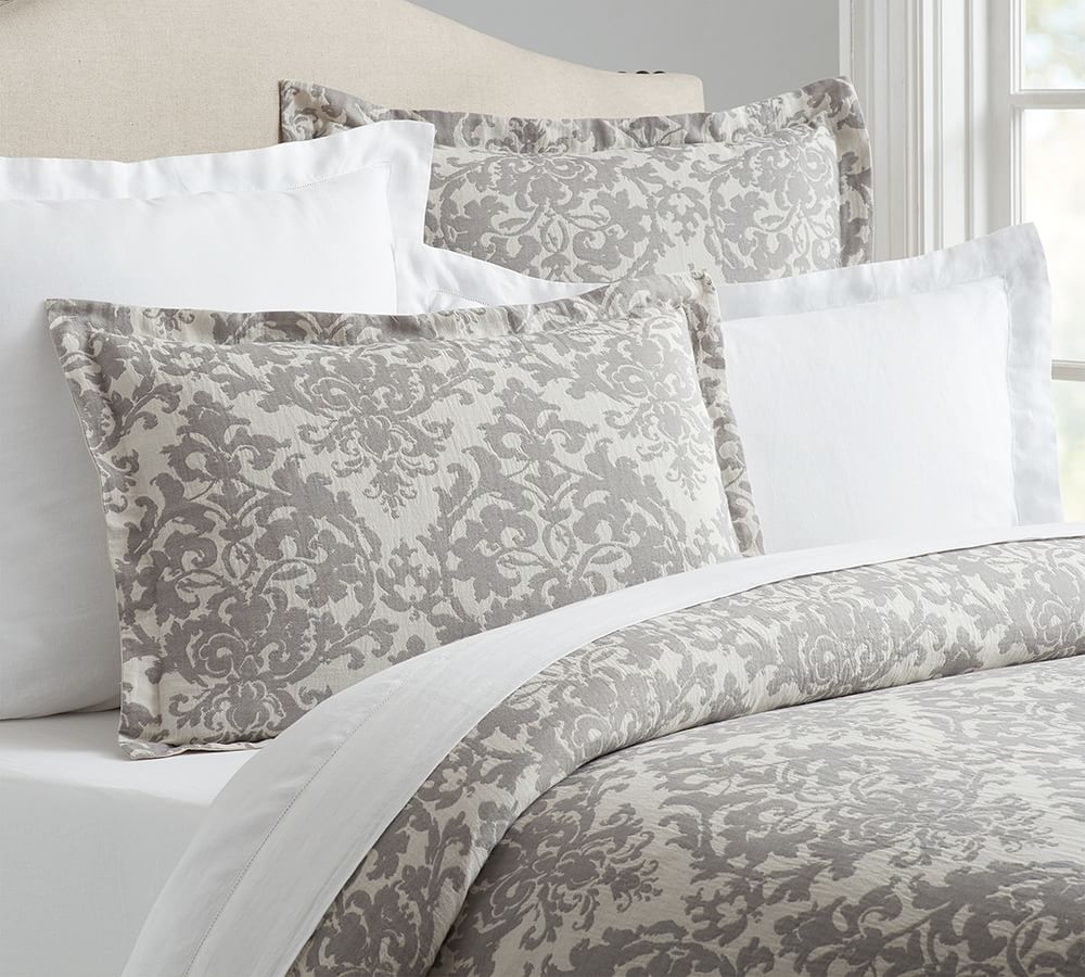 jacquard medallion duvet cover